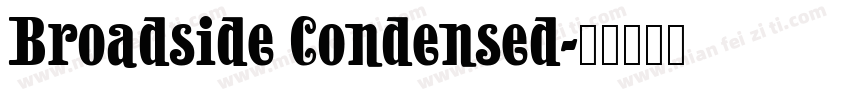 Broadside Condensed字体转换
